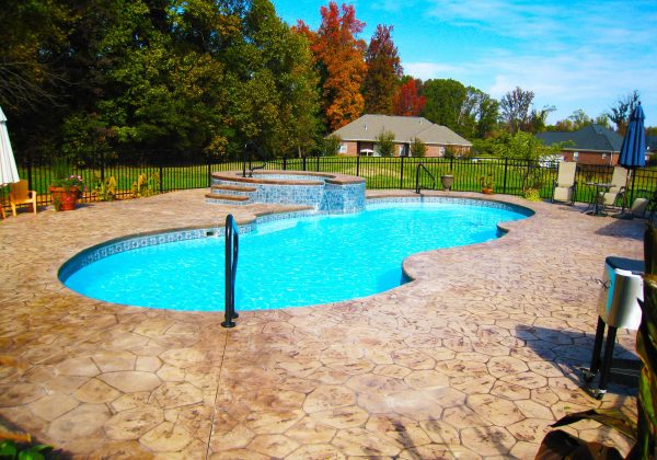 The Mirage is a fully functional fiberglass pool design that enhances your backyard living experience!
