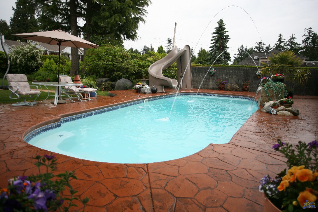 8ft deep fiberglass pools