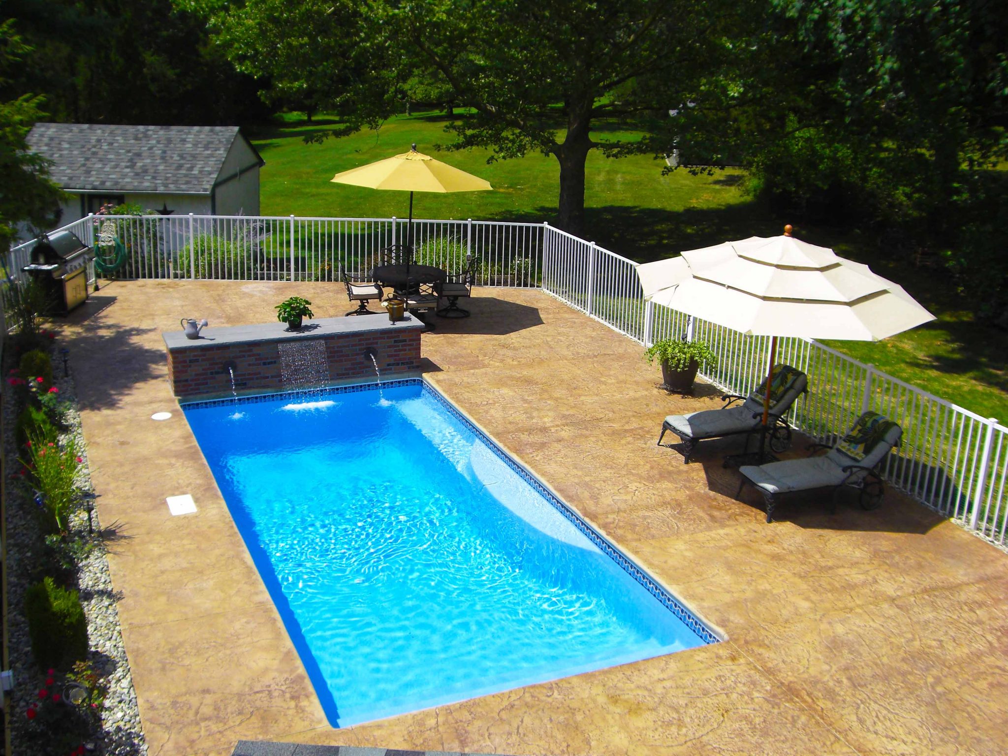 The Wylela - San Juan Pools | A Classic Rectangle Fiberglass Pool