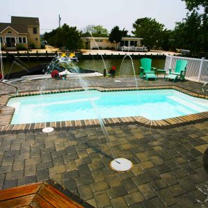 The Malibu is a unique fiberglass pool shape that breaks the mold of your traditional swimming pool.