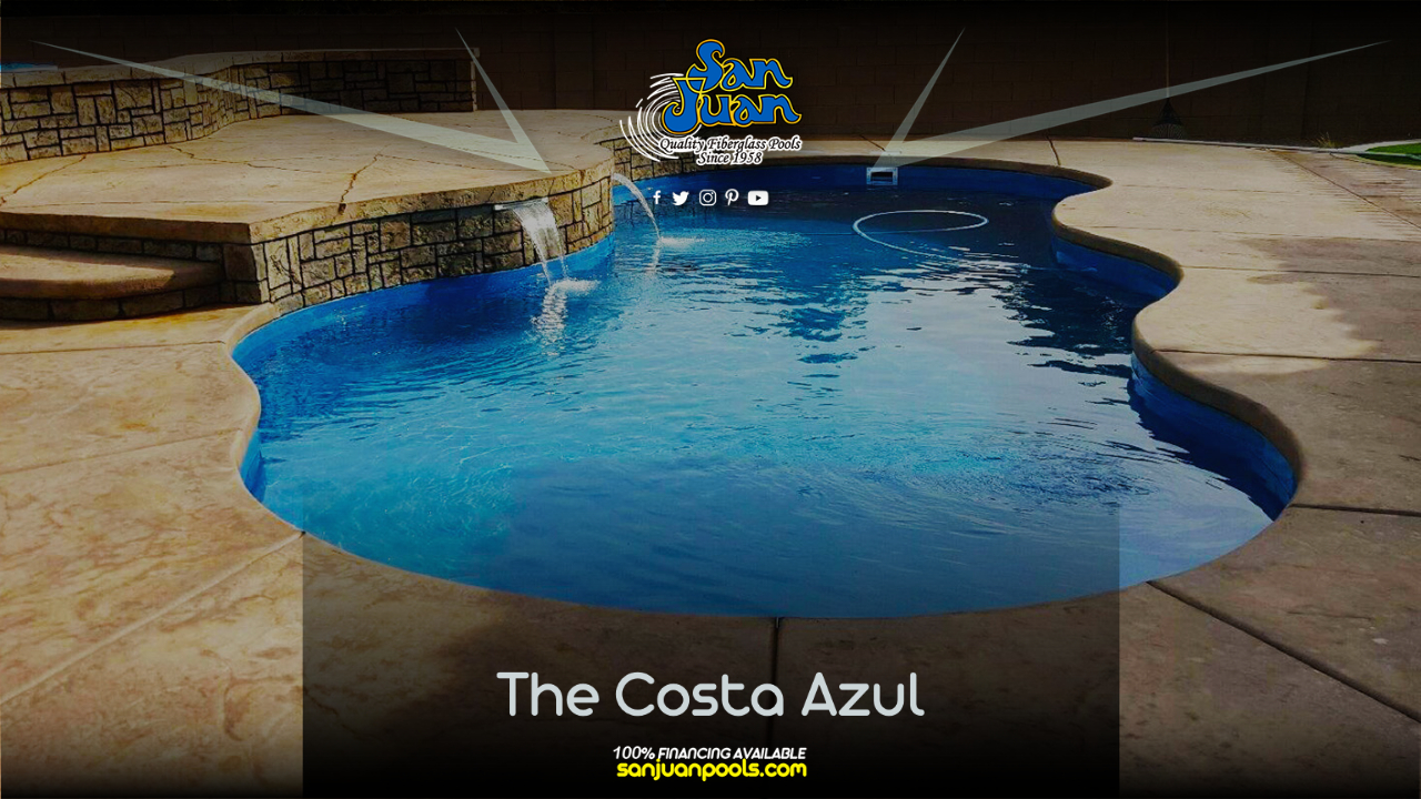 The Costa Azul can easily be enhanced by water features, beautiful decking, attached spa & LED lighting.