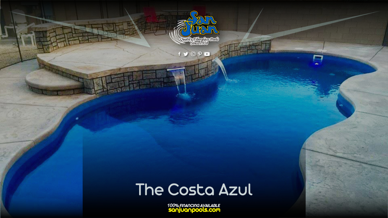 The Costa Azul comes paired with a HUGE tanning ledge.