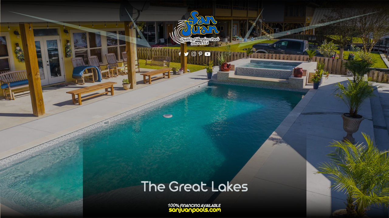 The Great Lakes – A Rectangle Pool Shape with Corner Entry Steps