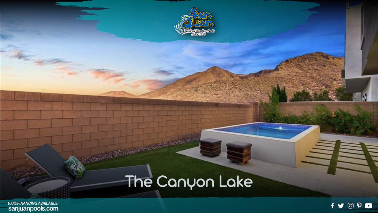 The Canyon Lake – A Raised Fiberglass Pool with Flat Bottom