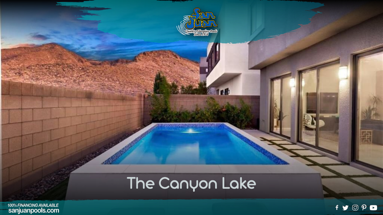 The Canyon Lake is a petite swimming pool with a total pool volume of 3,500 Gallons.