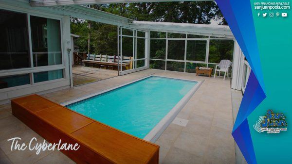 cyberlane fiberglass pool