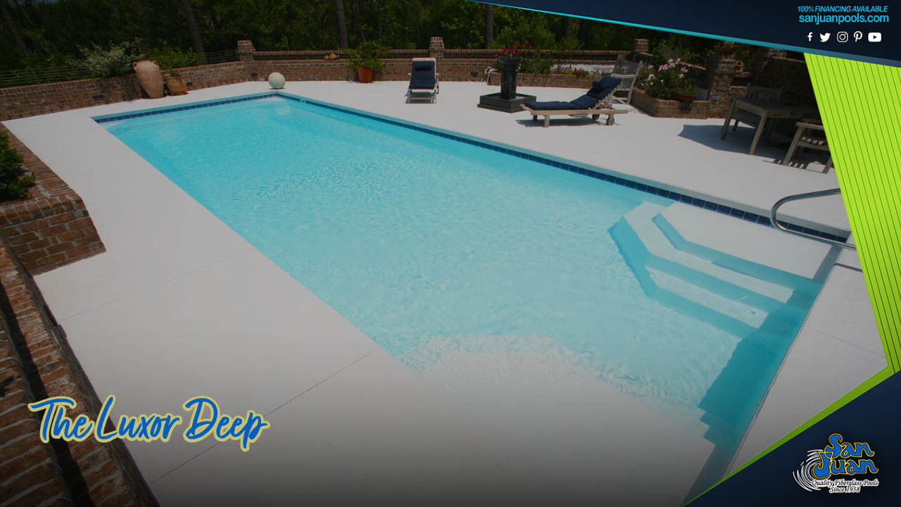 luxor deep fiberglass pool