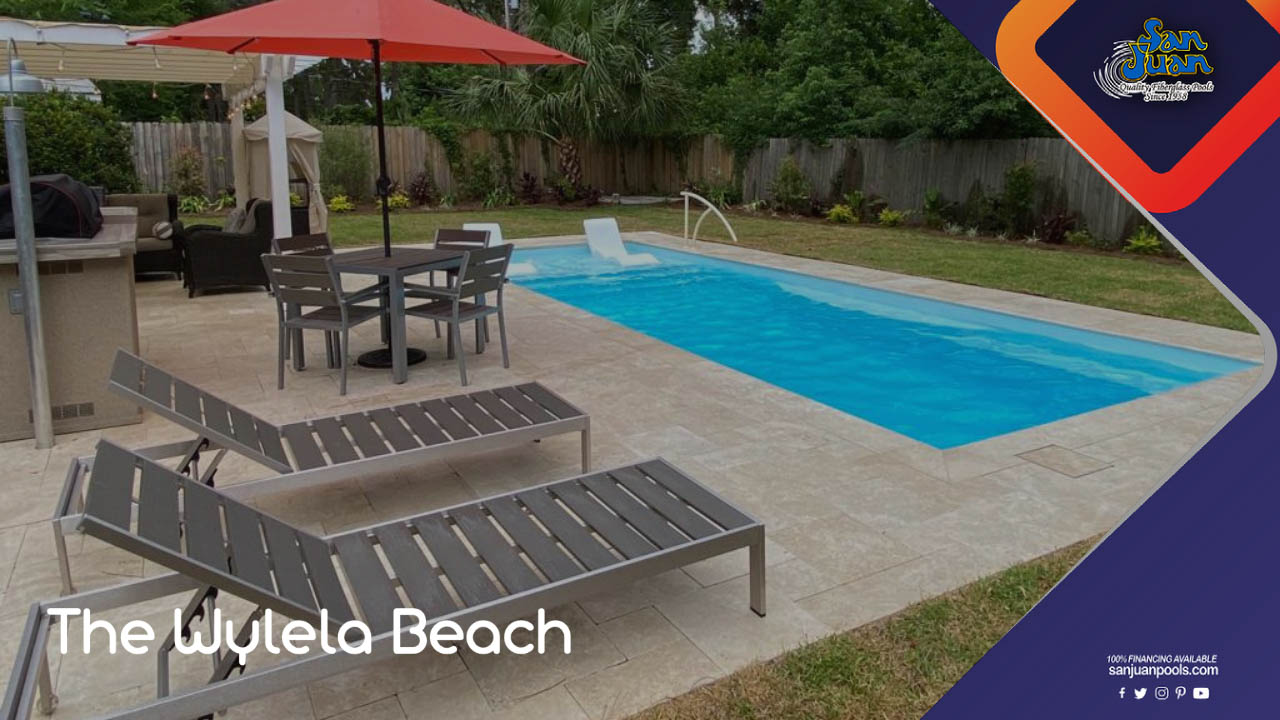 The Wylela Beach provides a wide tanning ledge for maximum summer enjoyment.