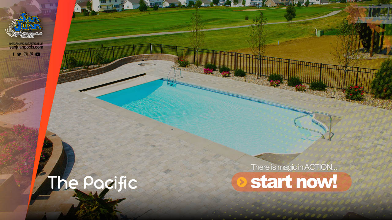 The Pacific – A Large Rectangular Pool with 7′ 11″ Deep End