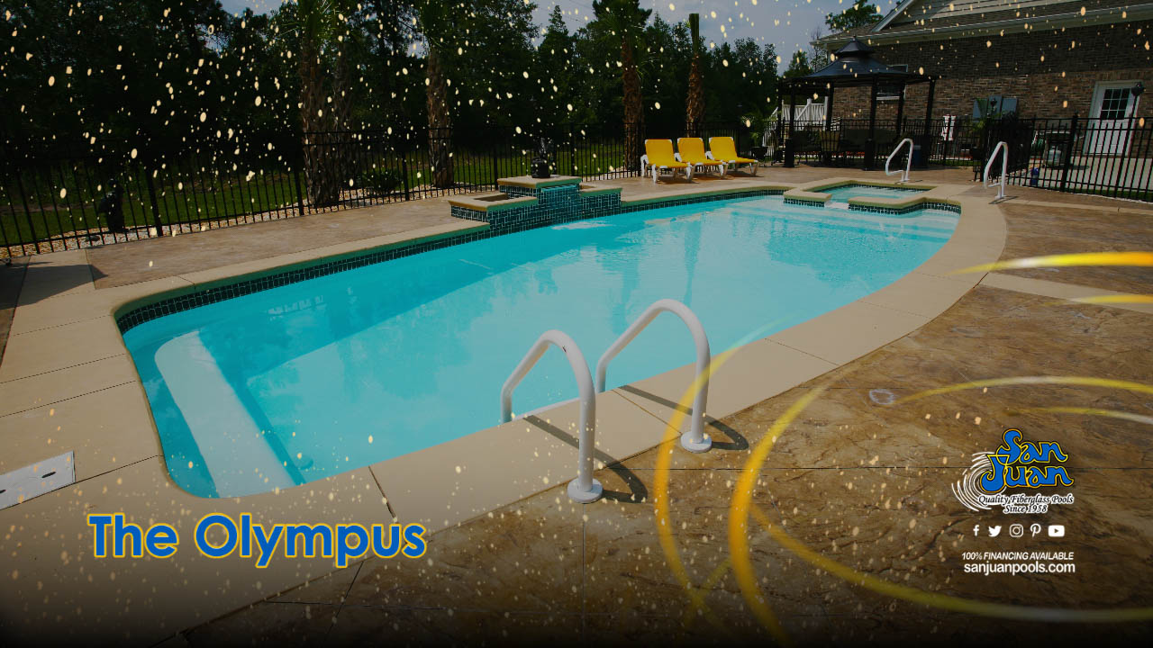 The Olympus – Long Rectangular Design and Attached Spa