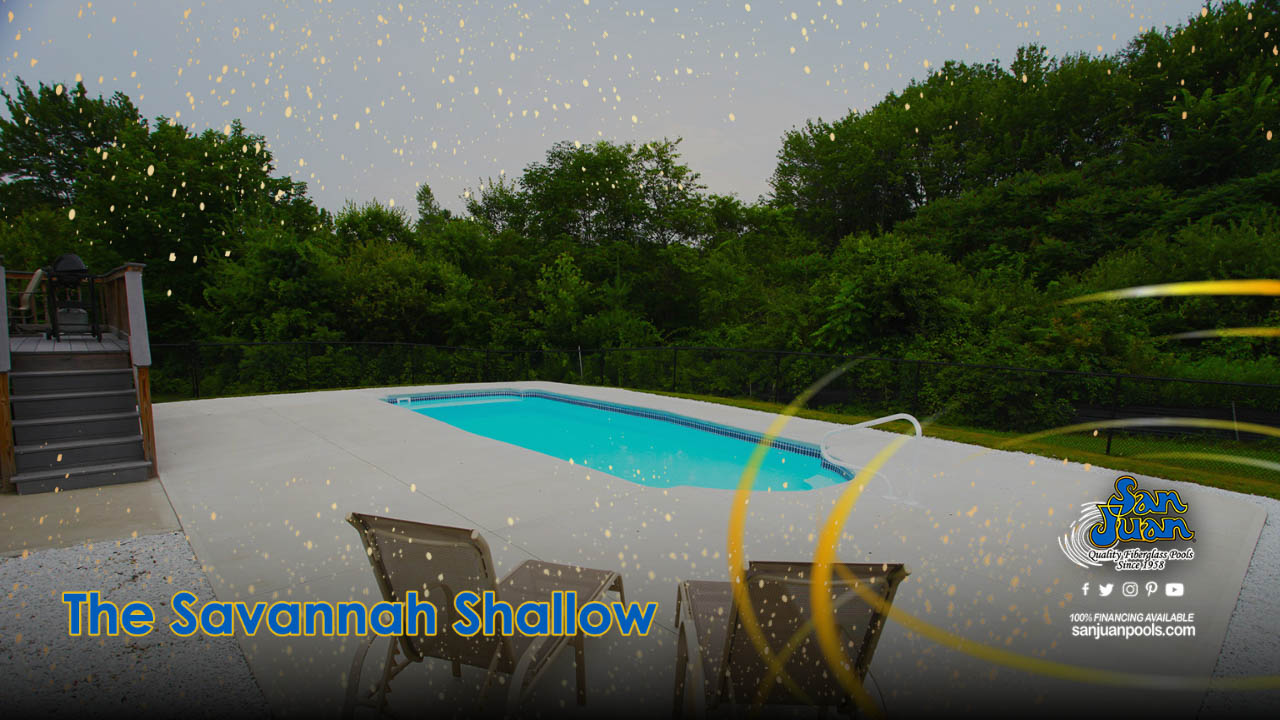 The Savannah Shallow – Wide Set of Shallow End Entry Steps