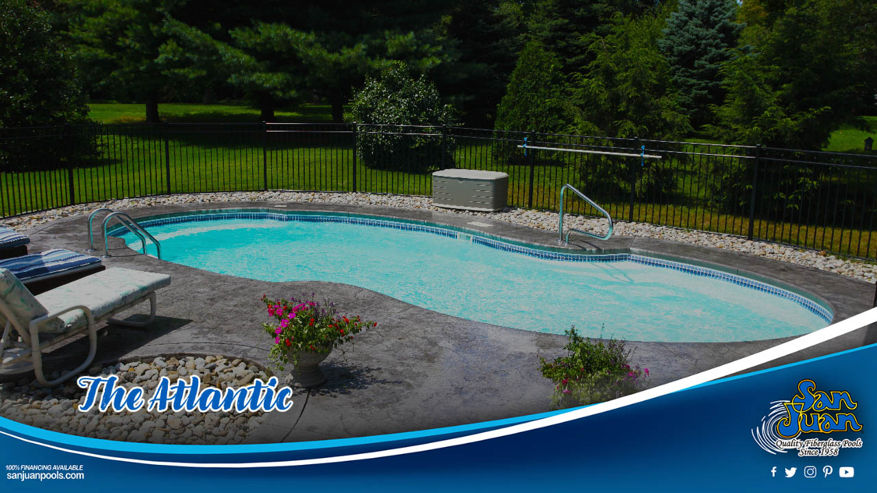 The Atlantic Fiberglass pool is one of our most fiberglass swimming pools.