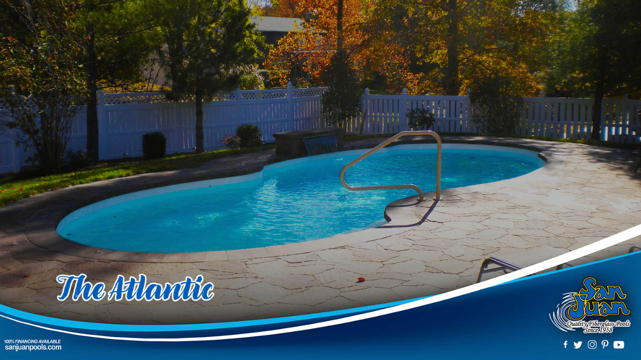 The Atlantic’s shallow end entry steps provide a smooth entrance into the pool