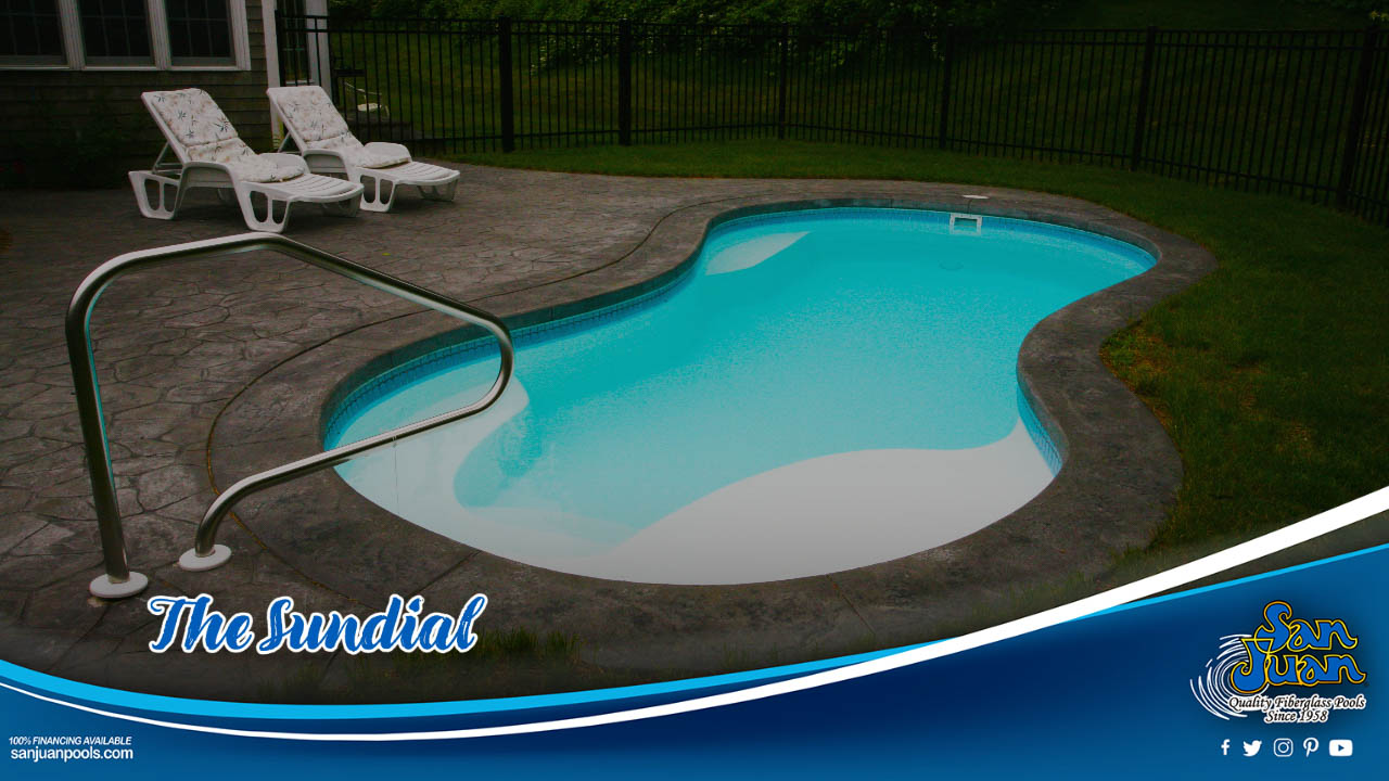 The Sundial is a classic figure-8 style swimming pool