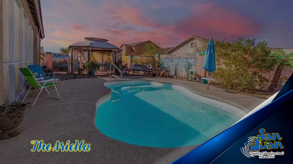 The Ariella – A Petite Free Form Fiberglass Swimming Pool