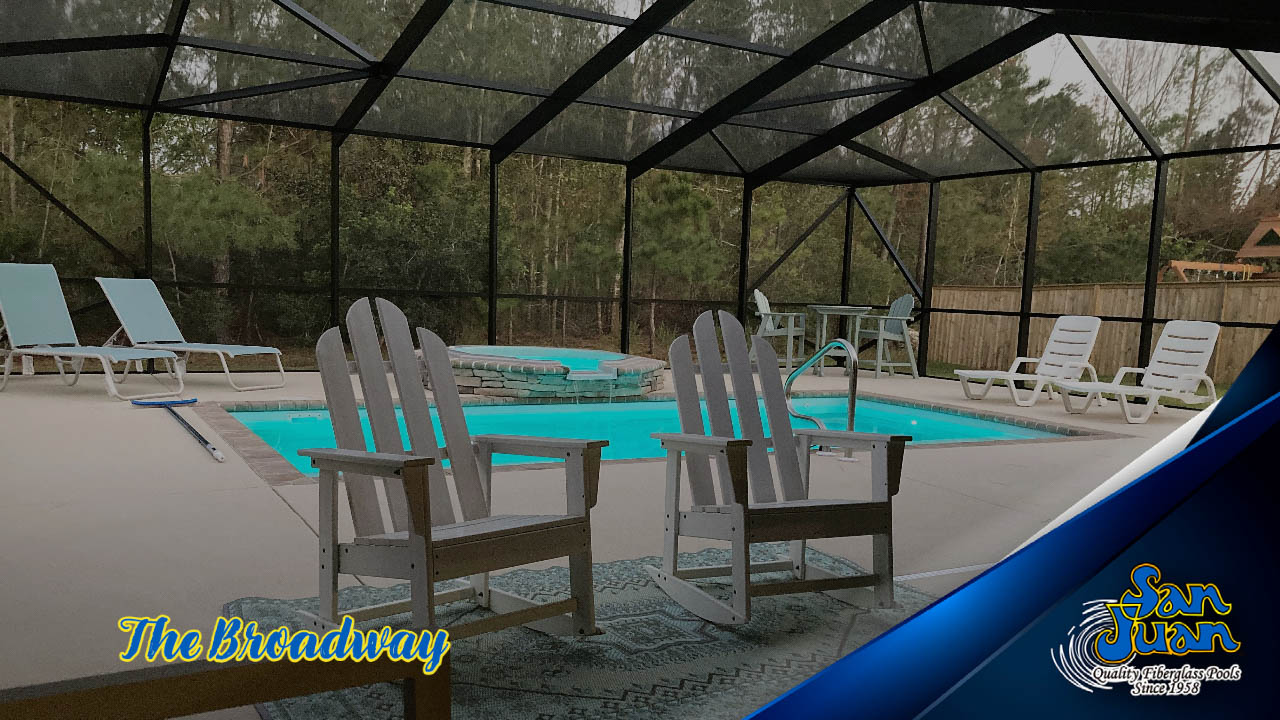 The Broadway – A Modern Rectangular Pool Shape with Two Tanning Ledges