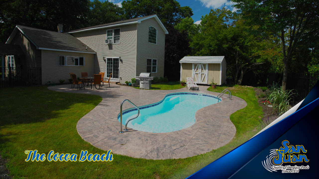 The Cocoa Beach – A Breath Taking Figure-8 Fiberglass Swimming Pool