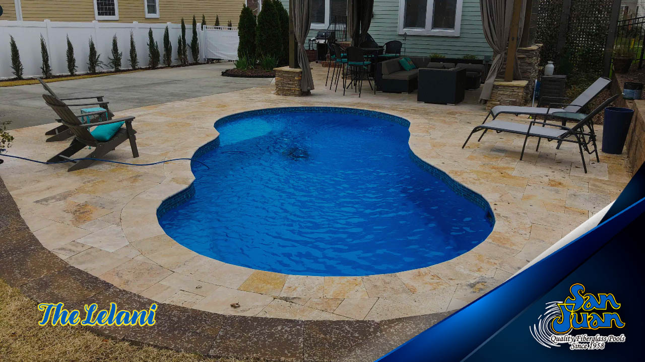 The Lelani – A Free Form Pool Shape with Tanning Ledge