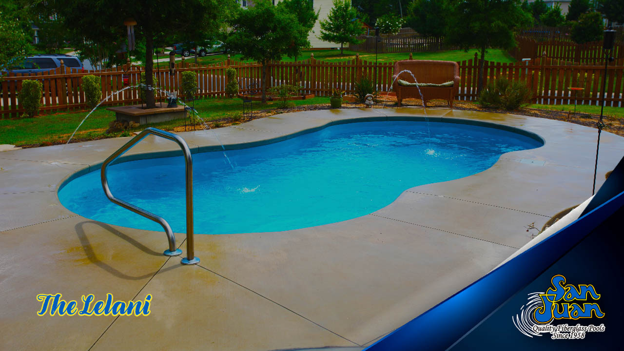 The Lelani – A Free Form Pool Shape with Tanning Ledge