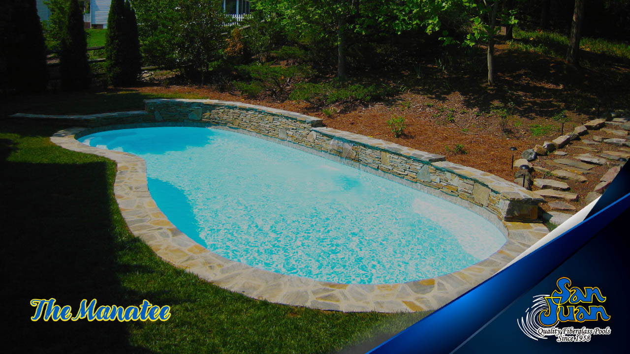 The Manatee Deep – A Kidney Shaped Fiberglass Pool with a 8′ Deep End