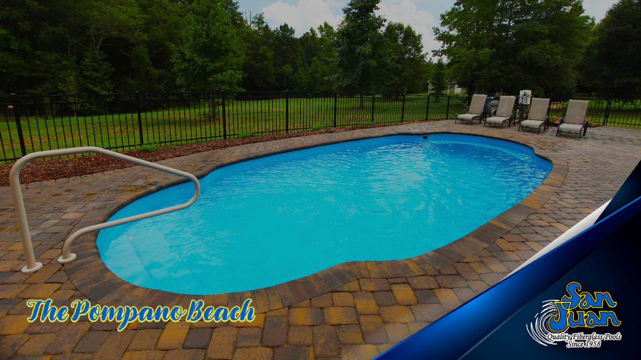 The Pompano Beach is an elegant redesign of a classic Roman Pool Shape.
