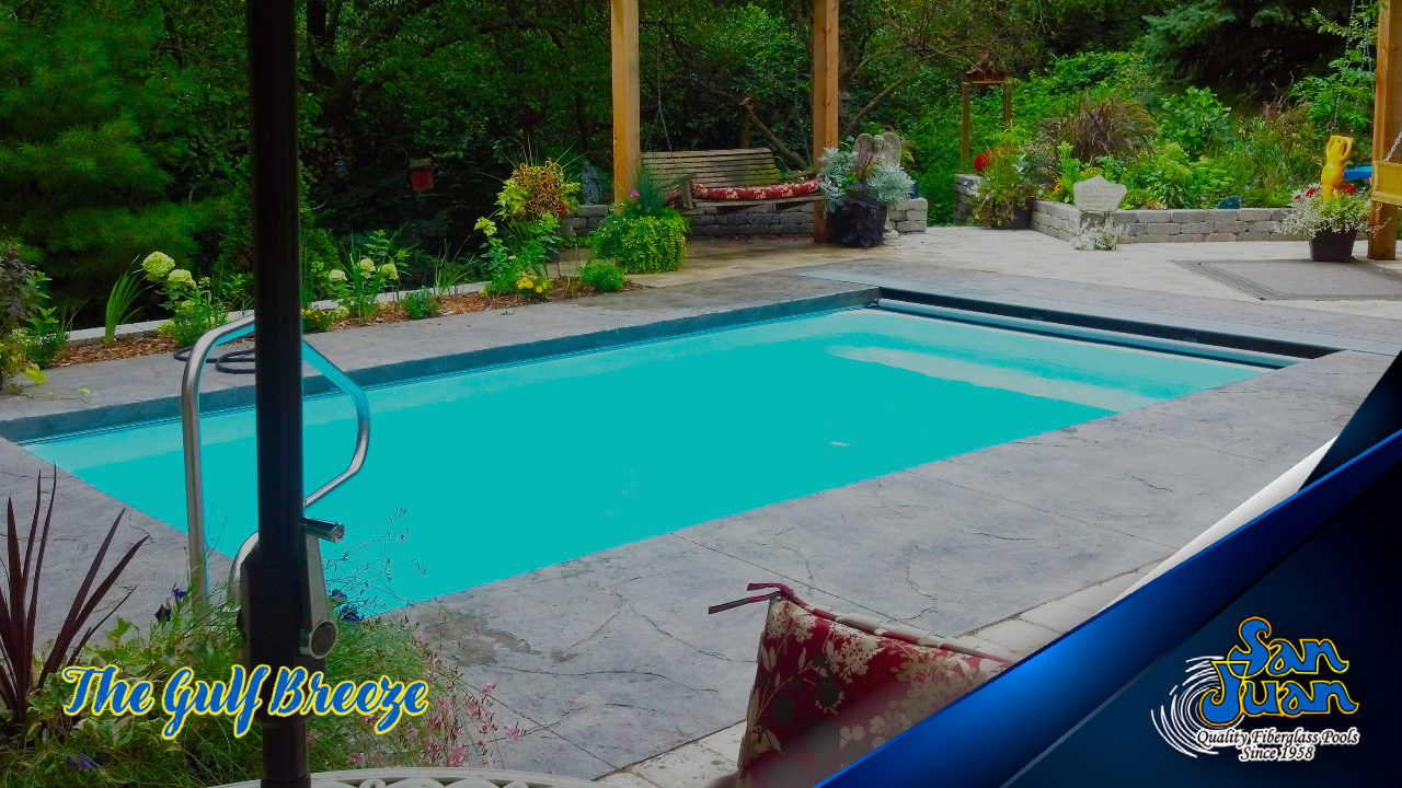 The Gulf Breeze – A Shallow Flat Bottom Rectangle Pool