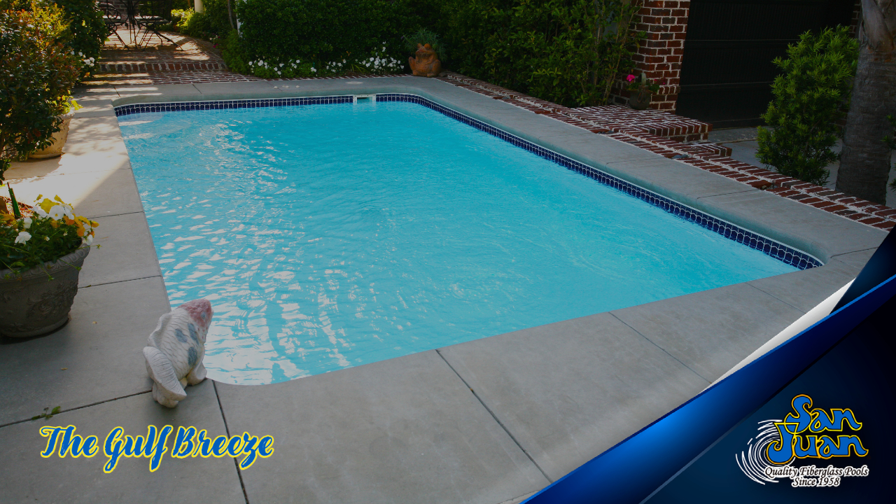 The Gulf Breeze – A Shallow Flat Bottom Rectangle Pool