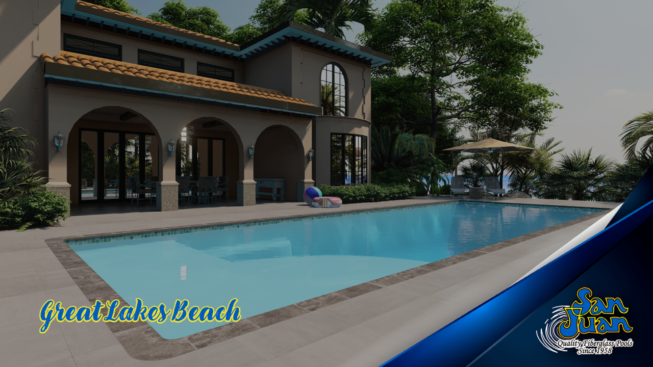 The Great Lakes Beach – A New Rectangle Beach Entry Pool