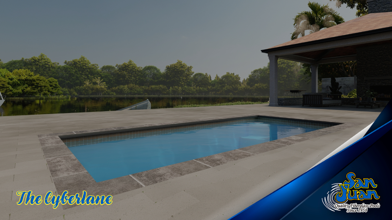 The Cyberlane - Modern Pool Shape with Flat Bottom